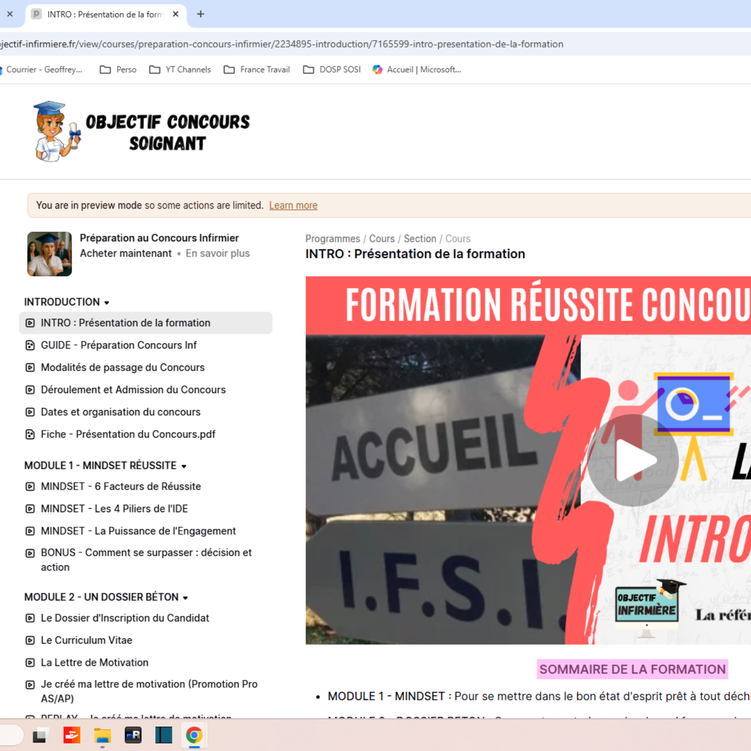 Notre plateforme de formation en ligne au concours infirmier