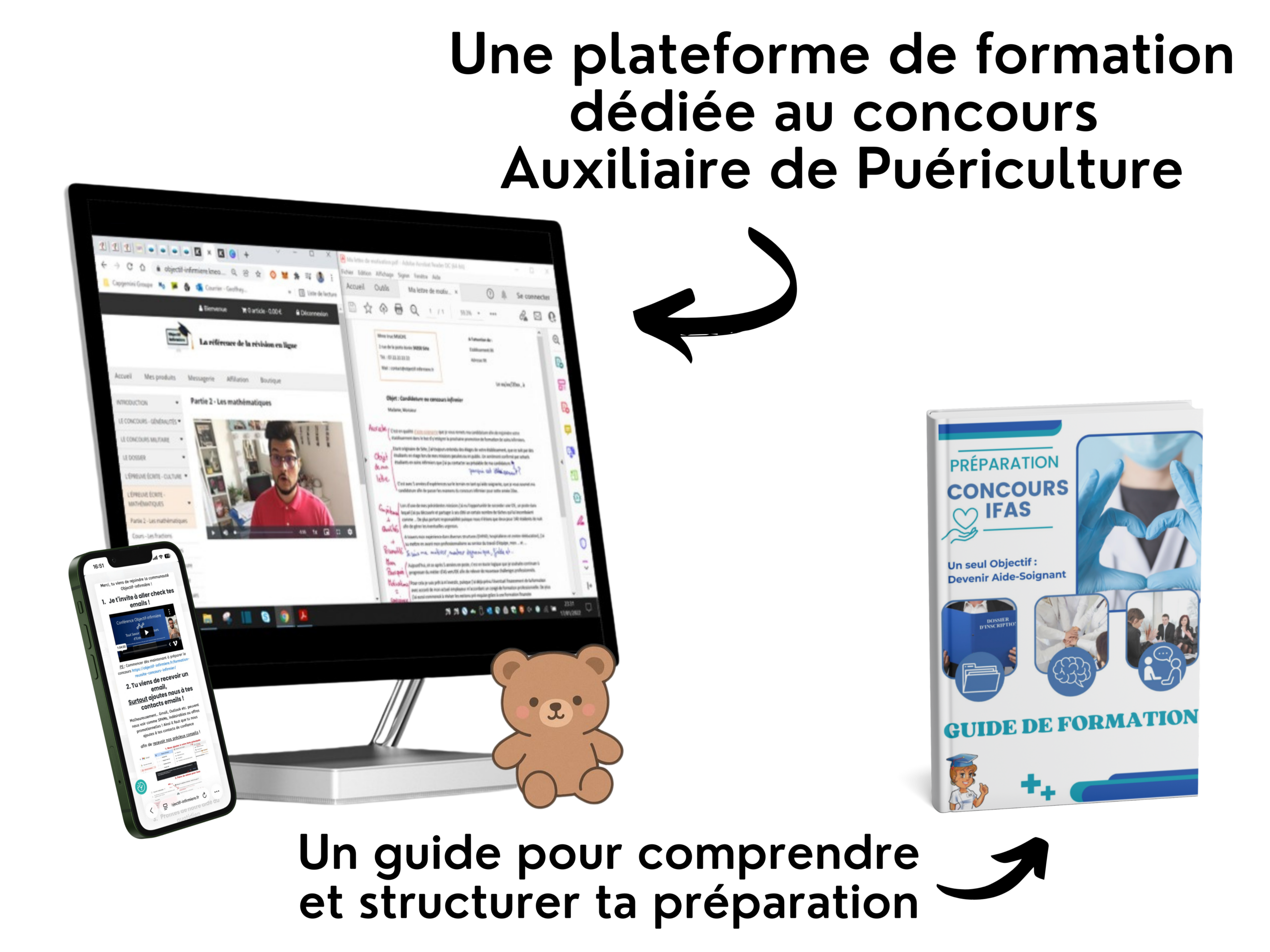 Notre pr&eacute;paration au concours auxiliaire de pu&eacute;riculture en ligne afin d'int&eacute;grer un IFAP