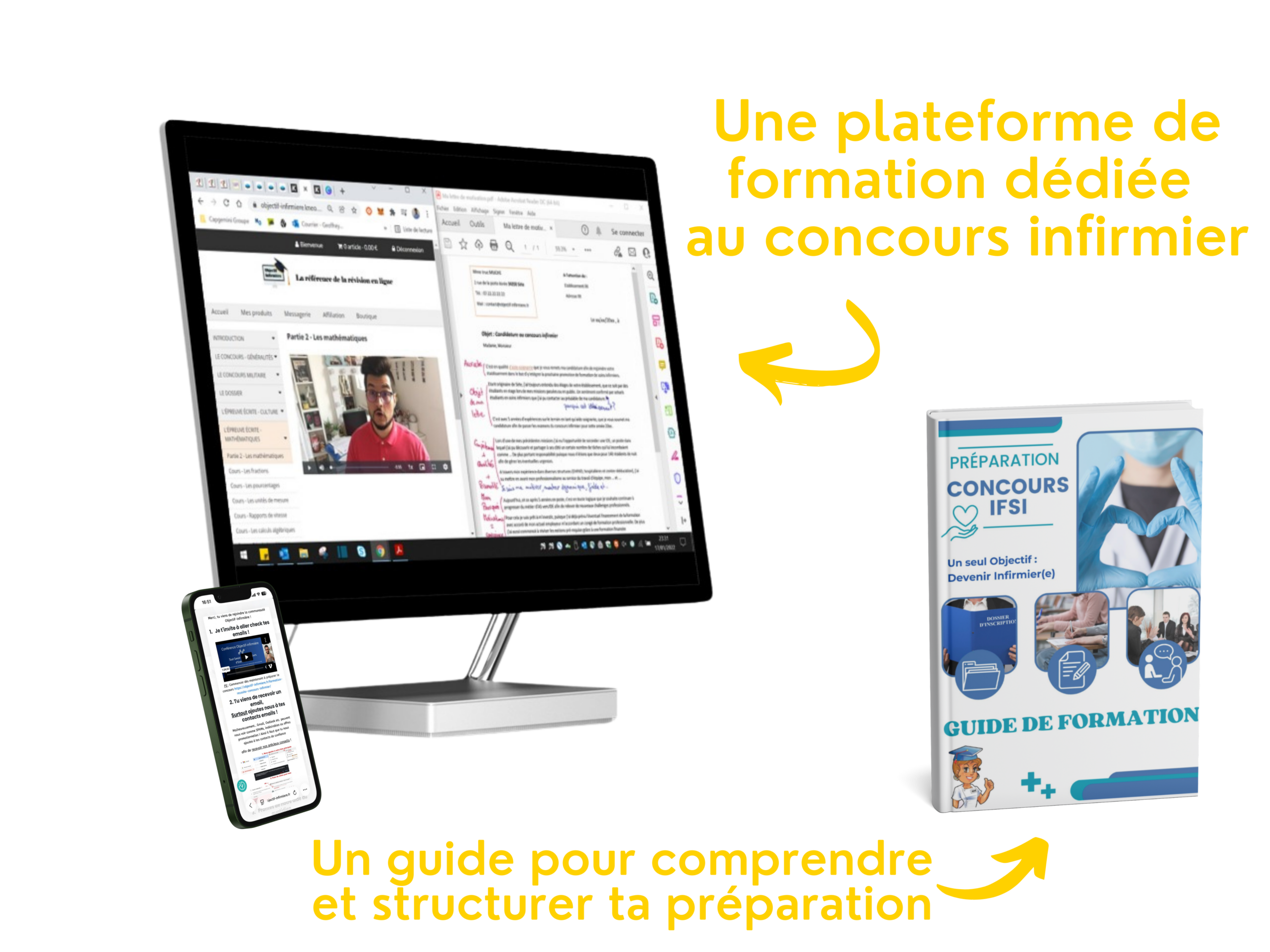Notre pr&eacute;paration au concours infirmier en ligne afin d'int&eacute;grer un IFSI