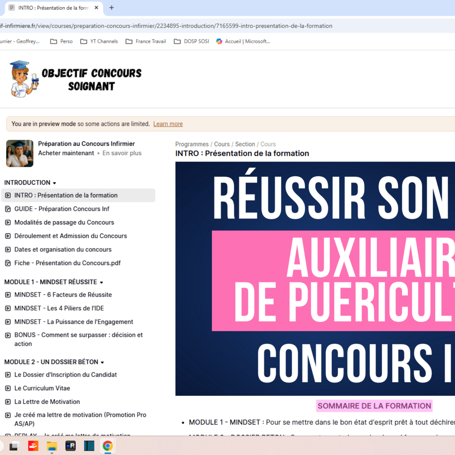 Plateforme de formation en ligne pour pr&eacute;parer le concours IFAP