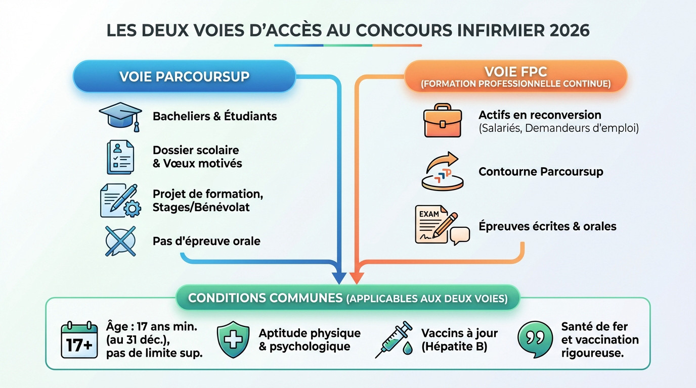 Concours infirmier 2026 : r&eacute;ussir votre entr&eacute;e en IFSI